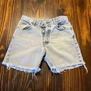 Vintage 90’s Calvin Klein Jean Shorts Size 7 Button Fly
